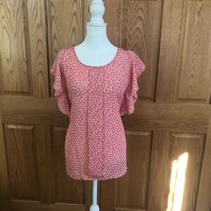 Elle Pink Floral Blouse